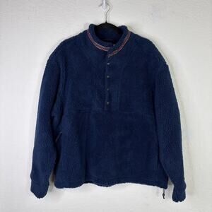Alpine Design 3/4 Snap Sherpa Pullover Sweater Blue Size XL, NWT Women’s, comfy